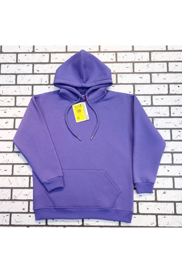 Худи Оверсайз унисекс женская цвет Черничный йогурт   Магазин Толстовок Женские теплые худи оверсайз с начесом