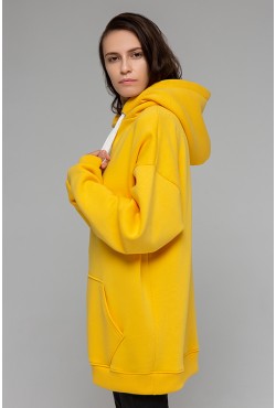 Yellow color hoodie OVERSIZE unisex -  Толстовка Оверсайз Желтая унисекс
