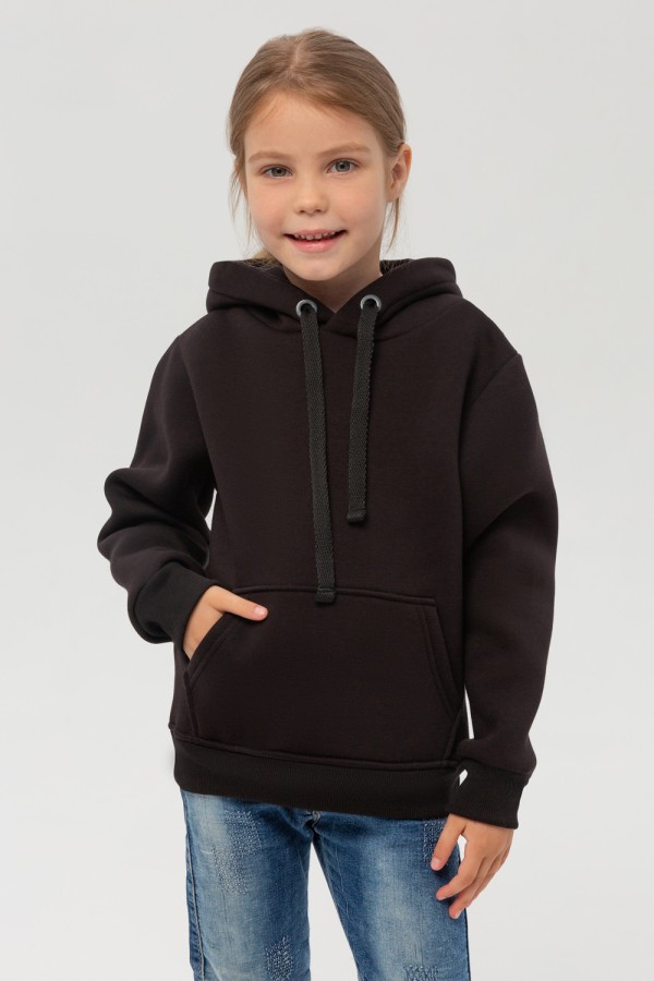  Kids hoodie premium Black 2XS-34-Kids-(На_деток)    Детское худи - толстовка премиум качества для ребенка от 3х лет  