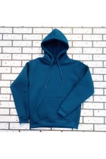 Мужская худи с капюшоном премиум качества петроль (сине-зеленый) 340гр/м.кв   Магазин Толстовок Premium Hoodie Man