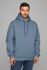 Мужская худи с капюшоном премиум качества Байкал 340гр/м.кв Premium Hoodie Baikal Unisex Man S-46-Unisex-(Мужской) Мужская худи с капюшоном премиум качества Байкал 340гр/м.кв