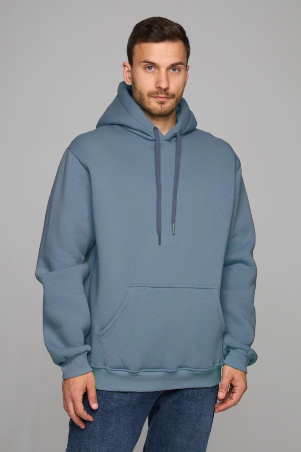 Мужская худи с капюшоном премиум качества Байкал 340гр/м.кв Premium Hoodie Baikal Unisex Man S-46-Unisex-(Мужской) Мужская худи с капюшоном премиум качества Байкал 340гр/м.кв