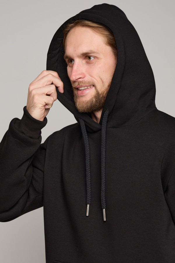 Все худи толстовки свитшоты больших размеров Мужская худи черная с капюшоном премиум качества 360гр/м.кв 2 Мужская худи черная с капюшоном премиум качества 360гр/м.кв Магазин Толстовок Все худи толстовки свитшоты больших размеров