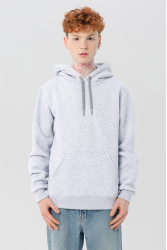 Мужская худи с капюшоном премиум кар меланж 340гр/м.кв