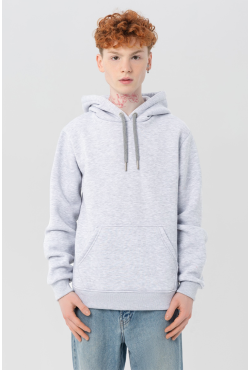 Мужская худи с капюшоном премиум кар меланж 340гр/м.кв Мужская худи с капюшоном премиум кар меланж 340гр/м.кв