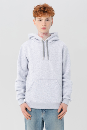 Мужская худи с капюшоном премиум кар меланж 340гр/м.кв