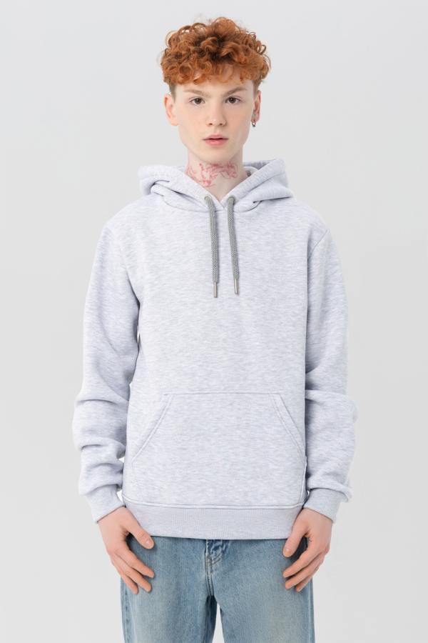  Premium Hoodie car melange unisex man XS-44-Unisex-(Мужской)    Мужская худи с капюшоном премиум кар меланж 340гр/м.кв 