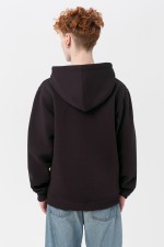 Мужская худи темно-коричневая с капюшоном премиум качества утепленная 330 гр/м.кв   Магазин Толстовок Premium Hoodie Man