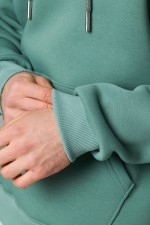 Толстовка мужская цвет Эвкалипт с капюшоном премиум качества 340гр/м.кв   Магазин Толстовок Premium Hoodie Man