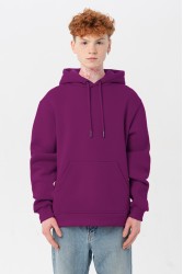 Мужская худи с капюшоном премиум цвет брусика 340гр/м.кв