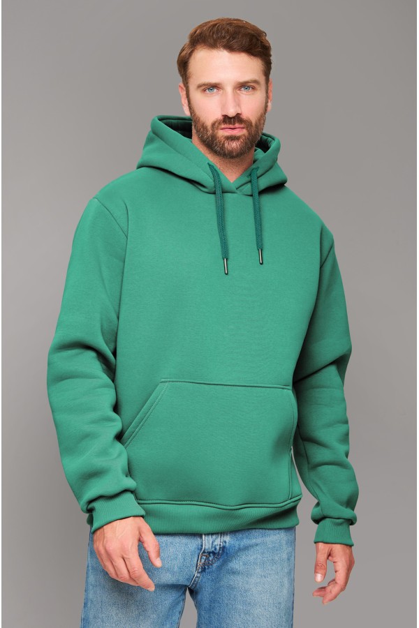  Premium Hoodie mint MAN XS-44-Unisex-(Мужской)    Мужская худи мятная с капюшоном премиум качества 360гр/м.кв 