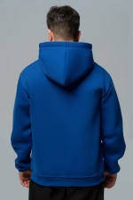 Мужское худи с капюшоном премиум качества ярко-синяя 340гр/м.кв   Магазин Толстовок Premium Hoodie Man