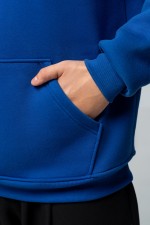 Мужское худи с капюшоном премиум качества ярко-синяя 340гр/м.кв   Магазин Толстовок Premium Hoodie Man