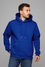  Premium Hoodie ultramarine blue unisex man XS-44-Unisex-(Мужской)    Мужская худи с капюшоном премиум цвет синий ультрамарин 340гр/м.кв 