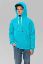  Teenage boys hoodie premium aqua M-40-42-Teenage-(Подростковый)    Подростковое худи премиум качества цвет аква (на мальчика) 