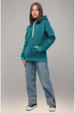  Teenage hoodie premium emerald girl XXL-46-48-Teenage-(Подростковый)    Подростковая худи премиум качества изумрудная (для девочек) 