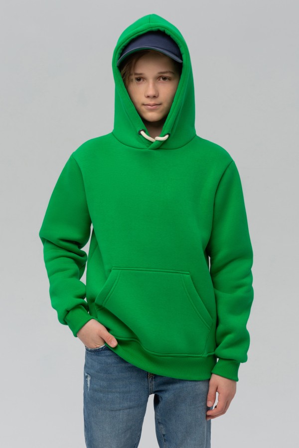 Подростковое худи премиум качества цвет Зеленый 340гр   Магазин Толстовок Подростковые Худи Премиум / Premium Teenage Hoodie