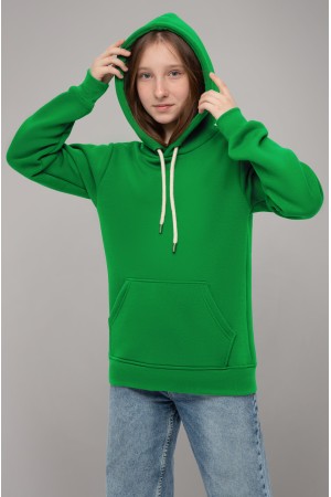 Подростковая худи премиум качества зеленая (для девочек)