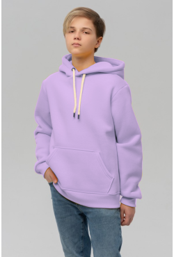 Подростковое худи премиум качества цвет лавандовый (на мальчика)