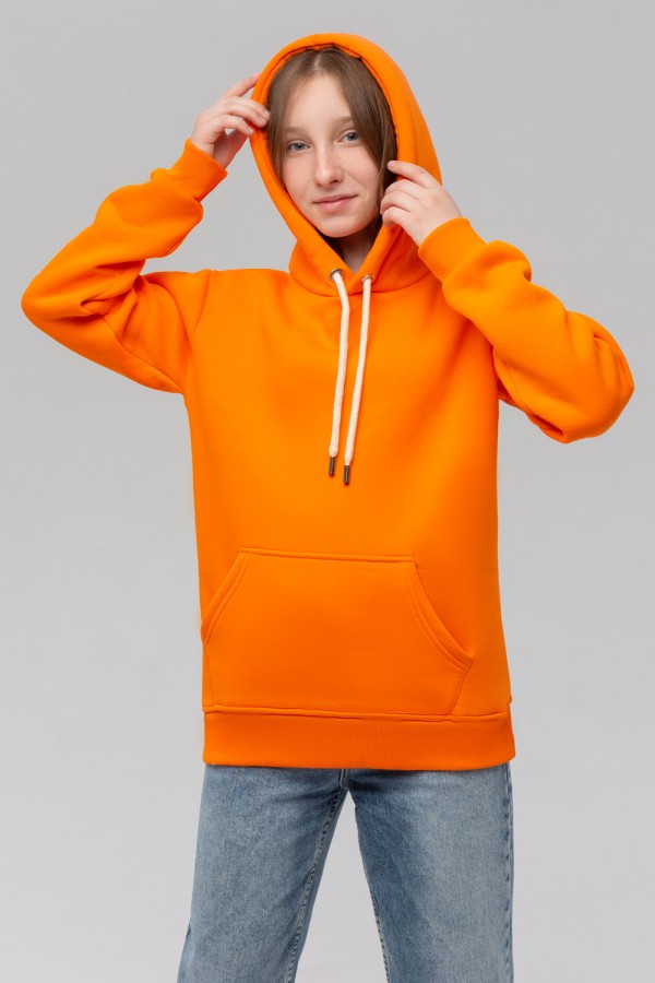 Подростковое худи премиум качества Оранжевая 340гр   Магазин Толстовок Подростковые Худи Премиум / Premium Teenage Hoodie