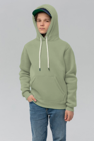 Подростковое худи премиум качества фисташкового цвета (на мальчика)
