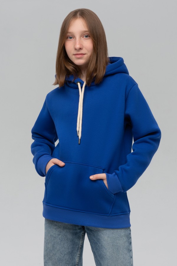  Premium Quality Teenage Hoodie in Royal Blue XS-36-38-Teenage-(Подростковый)    Подростковое худи премиум качества цвет Ярко-синий (Василек) 