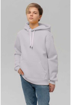 Подростковое худи премиум качества цвет дымчатый серый (на мальчика)