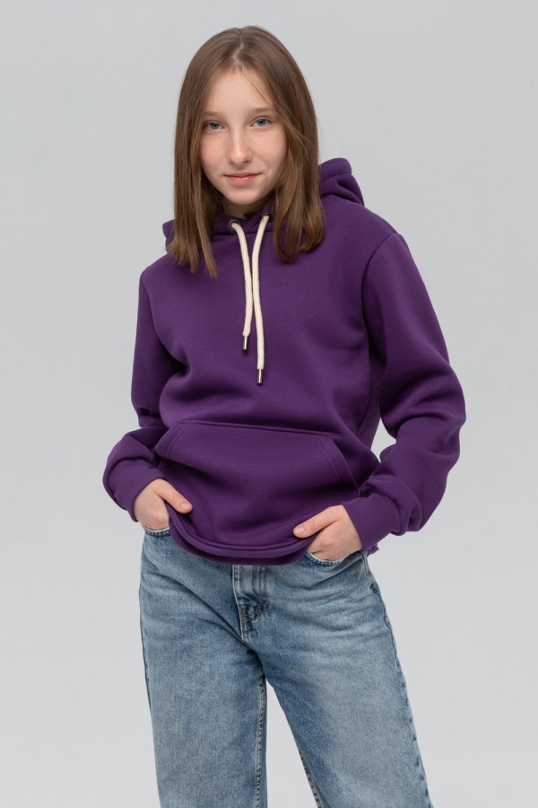 Подростковая худи премиум качества Фиолетовая 340гр   Магазин Толстовок Подростковые Худи Премиум / Premium Teenage Hoodie