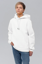  Teenage boys hoodie premium white M-40-42-Teenage-(Подростковый)    Подростковое худи премиум качества белого цвета (на мальчика) 