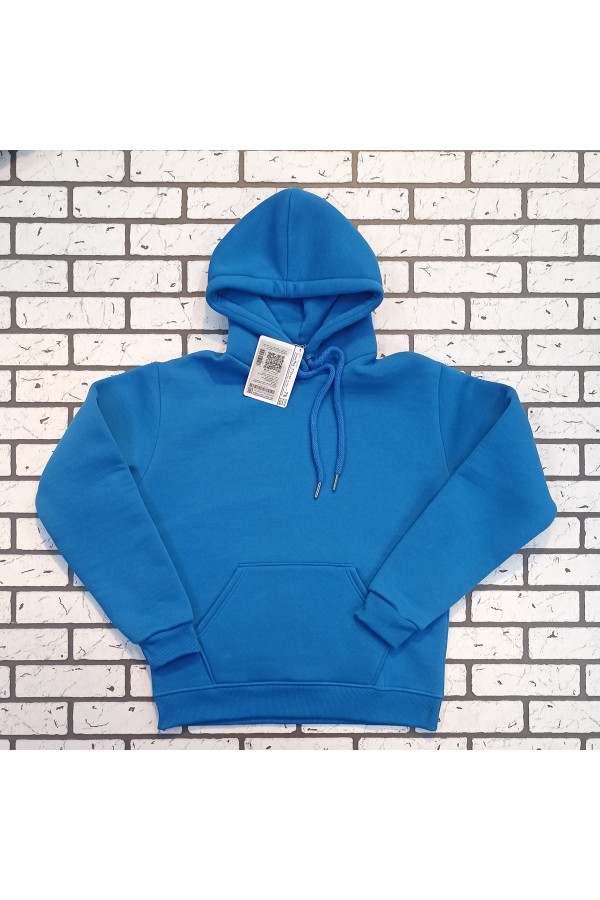 Толстовка худи мужская Лазурная (бирюза) премиум качества 340гр/м.кв   Магазин Толстовок Premium Hoodie Man