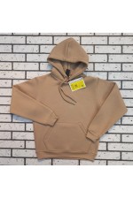 Женская Худи с капюшоном  премиум качества Бежевая 340гр/м.кв   Магазин Толстовок Premium Hoodie Woman