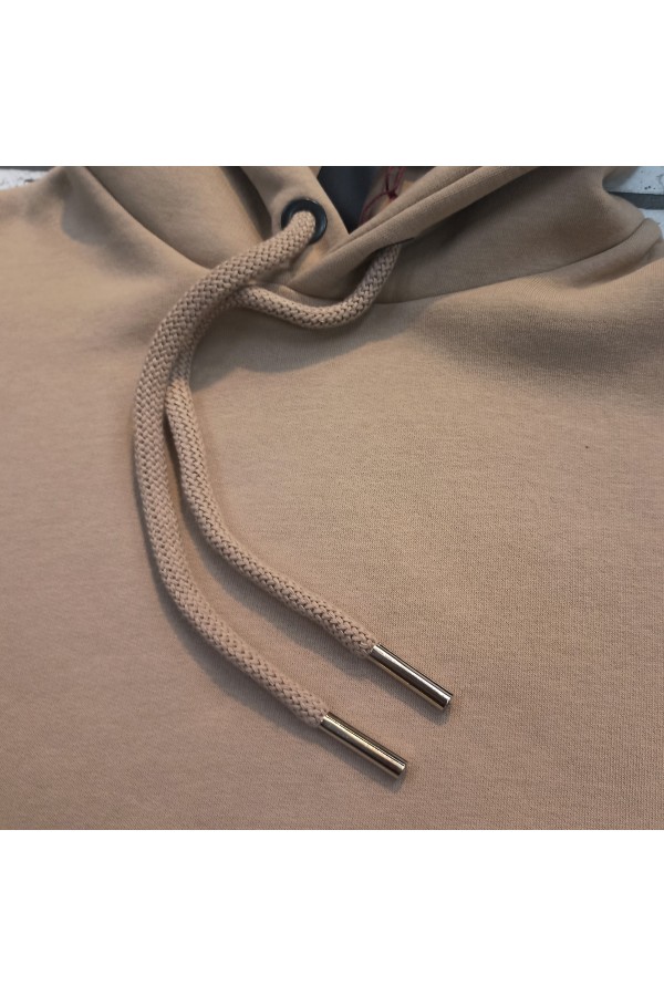 Женская Худи с капюшоном  премиум качества Бежевая 340гр/м.кв   Магазин Толстовок Premium Hoodie Woman