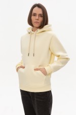  Premium Hoodie Ecru Unisex Woman L-44-46-Woman-(Женский)    Женская Худи с капюшоном Премиум качества Экрю 360гр/м.кв 