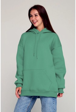 Толстовка худи оверсайз женская Эвкалипт унисекс