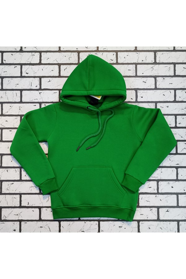 Женская худи с капюшоном премиум зеленая 340гр/м.кв   Магазин Толстовок Premium Hoodie Woman