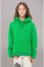  Premium Hoodie Light Green Unisex Woman M-42-44-Woman-(Женский)    Женская худи с капюшоном премиум качества светло-зеленая 340гр/м.кв 