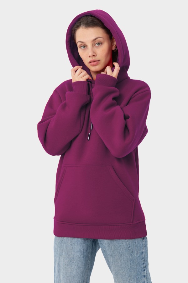  Premium hoodie cowberry color woman XS-38-40-Woman-(Женский)    Женская худи с капюшоном премиум цвет брусника 340гр/м.кв 
