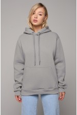  Premium Hoodie Middle Grey Unisex Woman XS-38-40-Woman-(Женский)    Женская Худи с капюшоном премиум качества цвет Middle Grey (средне-серый) 360гр/м.кв 