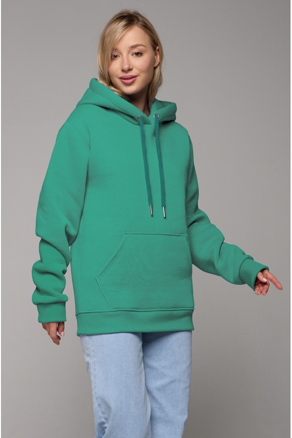  Premium Hoodie mint Unisex Woman 3XL-50-52-Woman-(Женский)    Женская худи с капюшоном  премиум мятная 360гр/м.кв 