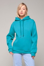  Premium Hoodie Sea Breeze Woman  6XL-56-58-Woman-(Женский)    Женская худи с капюшоном премиум оттенок морской бриз 340гр/м.кв 