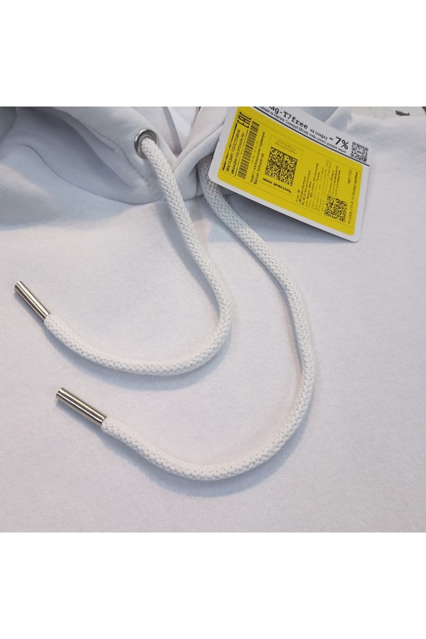 Толстовка мужская с капюшоном премиум качества Белая 340гр/м.кв   Магазин Толстовок Premium Hoodie Man