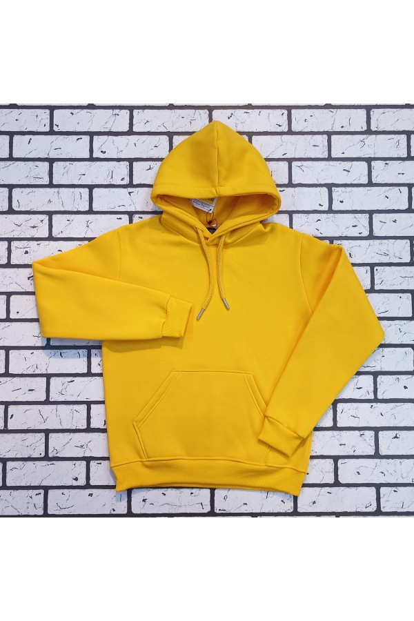 Подростковое худи премиум качества цвет Жёлтый 340гр   Магазин Толстовок Подростковые Худи Премиум / Premium Teenage Hoodie