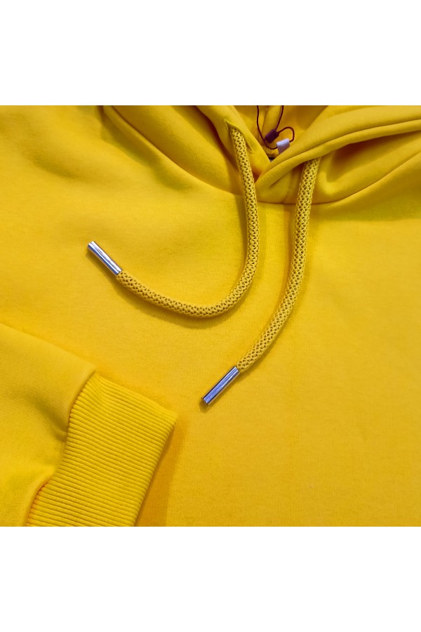 Подростковое худи премиум качества цвет Жёлтый 340гр   Магазин Толстовок Подростковые Худи Премиум / Premium Teenage Hoodie