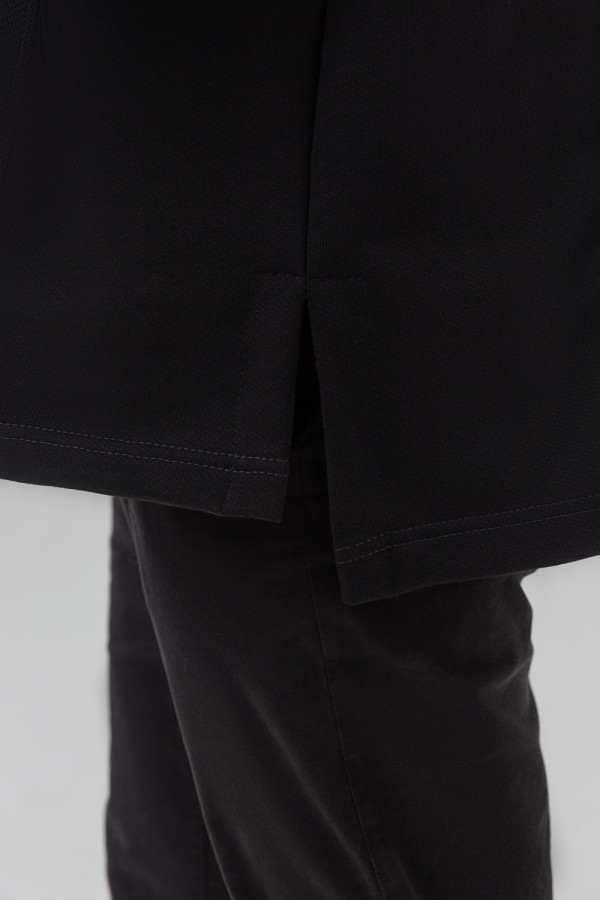 Худи Ampir Мужской Черный с серым 470гр Географик   Магазин Толстовок Худи оверсайз из серии Ampir