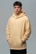 Худи реглан бежевая без начёса мужская с капюшоном (унисекс)   Магазин Толстовок Hoodie Reglan MAN| Премиальные худи-реглан без начёса