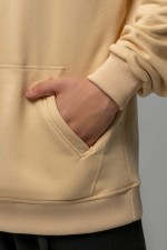 Худи реглан бежевая без начёса мужская с капюшоном (унисекс)   Магазин Толстовок Hoodie Reglan MAN| Премиальные худи-реглан без начёса