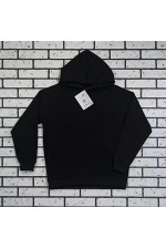 Худи реглан черная без начёса демисезонная с капюшоном мужская (унисекс)   Магазин Толстовок Hoodie Reglan MAN| Премиальные худи-реглан без начёса