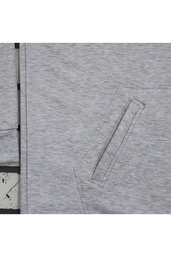 Худи реглан Серый меланж без начёса с капюшоном женская   Магазин Толстовок  Hoodie Reglan Woman| Премиальные худи-реглан без начёса женские 