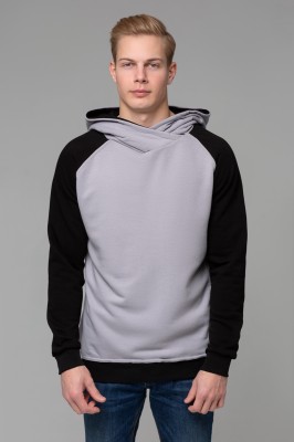 Мужское худи реглан двухцветные или однотонные бланковые без рисунка и логотипа. Подходят под печать, брендирвание. Заказывайте пошив оптом на швей...