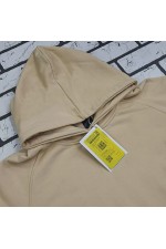 Худи реглан бежевая без начёса на петле с капюшоном женская (унисекс)   Магазин Толстовок  Hoodie Reglan Woman| Премиальные худи-реглан без начёса женские 